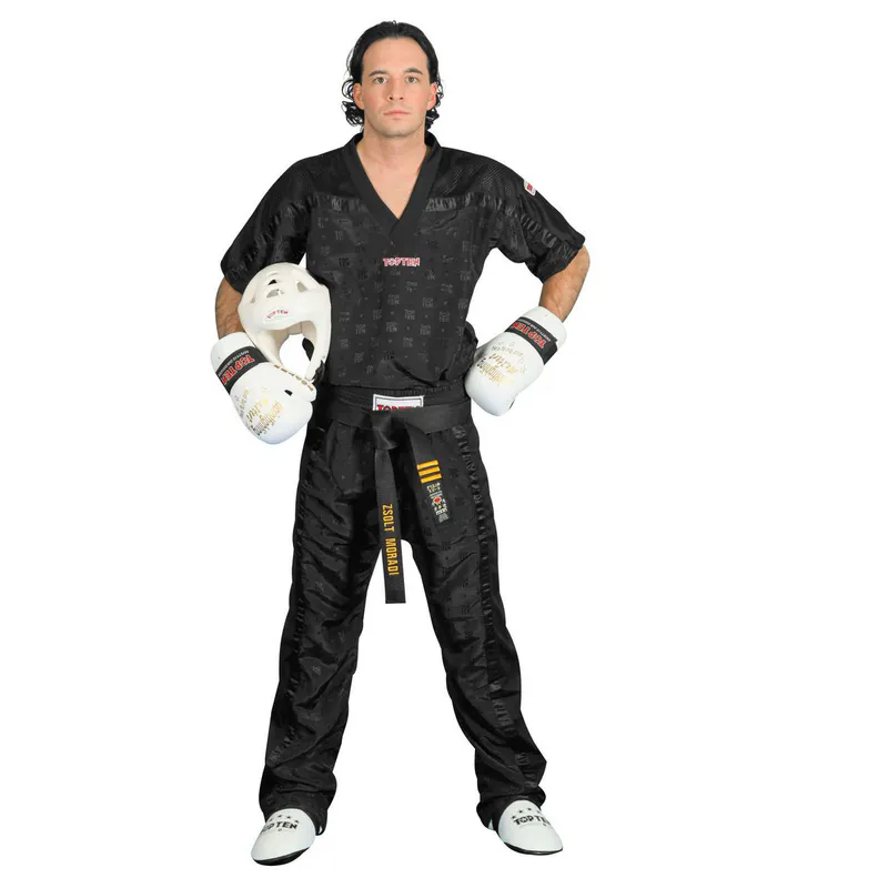 TOP TEN Mesh Kickboxing Overdel - Svart